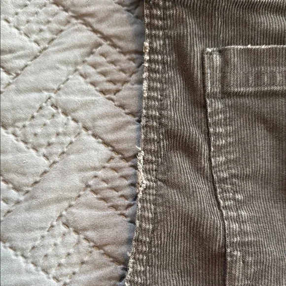 Aerie Gray Distressed Corduroy Overalls - Picture 8 of 13